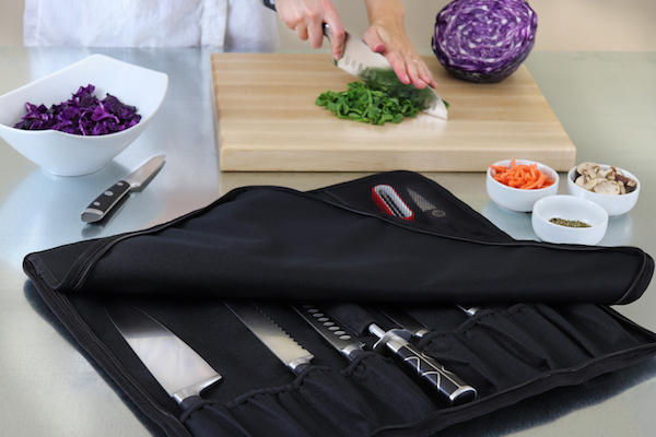 Knife Bag - 19 Slots - Khaki - Noble Home & Chef