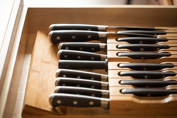 In Drawer Knife Block with 16 Slots by Noble Home and Chef