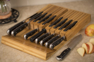 In Drawer Knife Block with 16 Slots by Noble Home and Chef