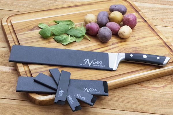 2-Piece Universal Knife Edge Guards (8.5? and 10.5) are More Durable,  Non-BPA, Gentle on Your Blades, and Long-Lasting. Noble Home & Chef Knife  Covers Are Non-Toxic and Abrasion Resistant! 